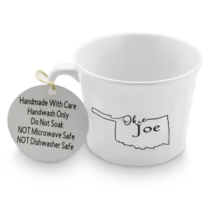 Okie Joe Mug and Soup Bowl - White