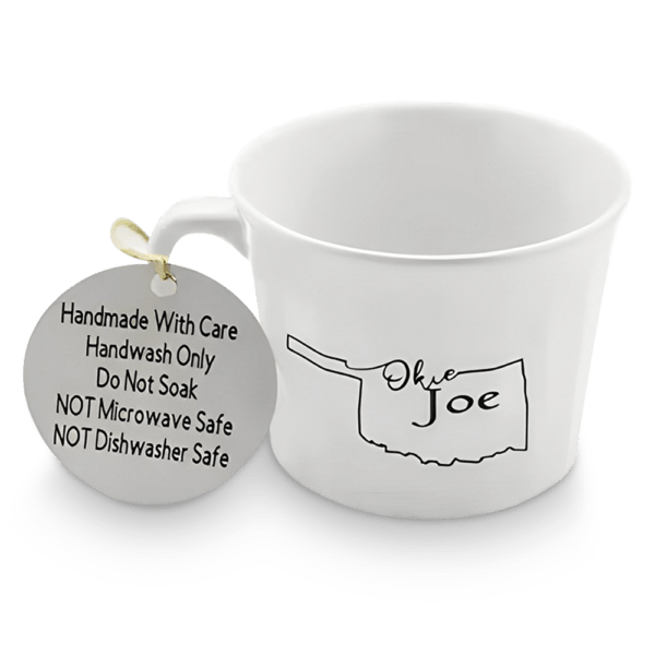 Okie Joe Mug and Soup Bowl - White