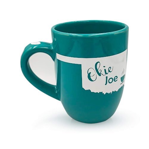 Okie Joe Mug - Teal with White Decal